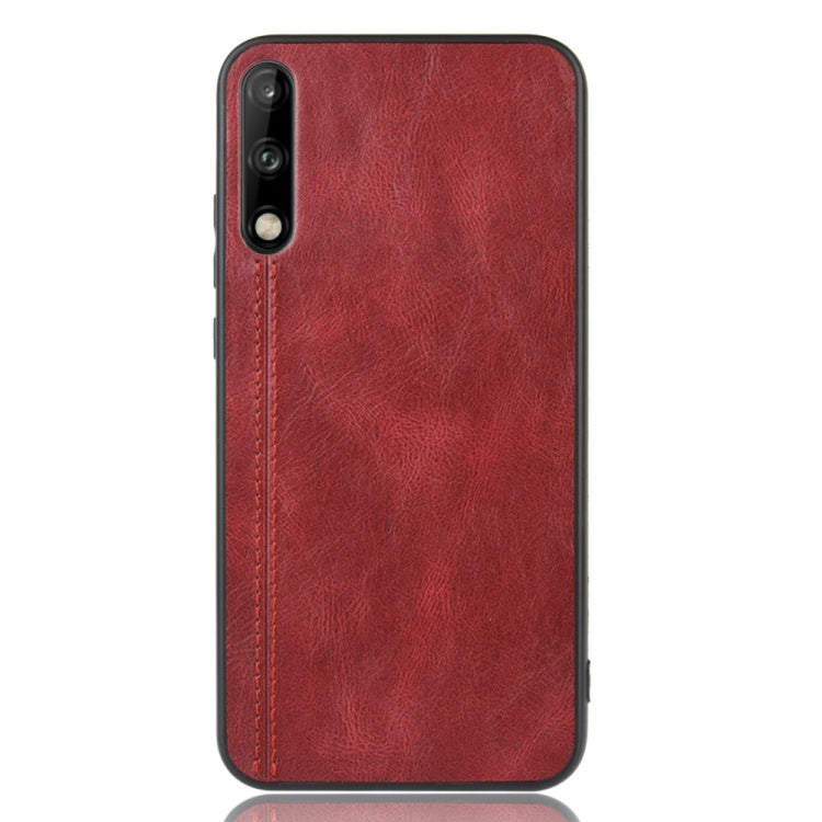 For Huawei Enjoy 10 Shockproof Sewing Cow Pattern Skin PC + PU + TPU Case