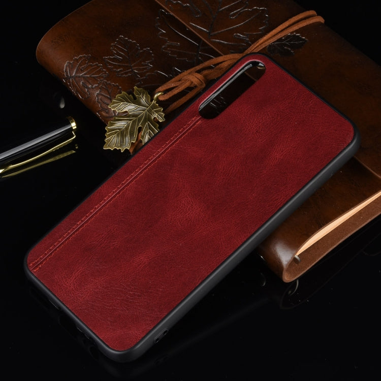 For Huawei Enjoy 10 Shockproof Sewing Cow Pattern Skin PC + PU + TPU Case