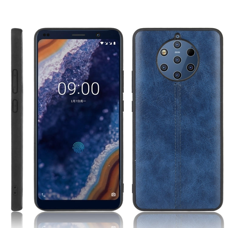 For Nokia 9 PureView Shockproof Sewing Cow Pattern Skin PC + PU + TPU Case