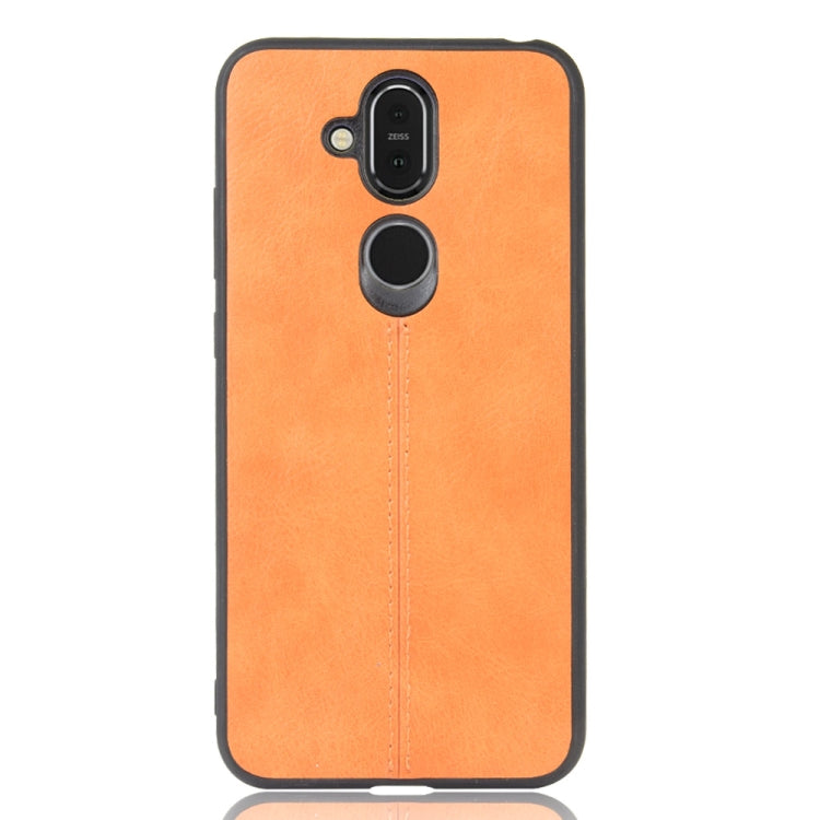 For Nokia 8.1/Nokia X7 Shockproof Sewing Cow Pattern Skin PC + PU + TPU Case