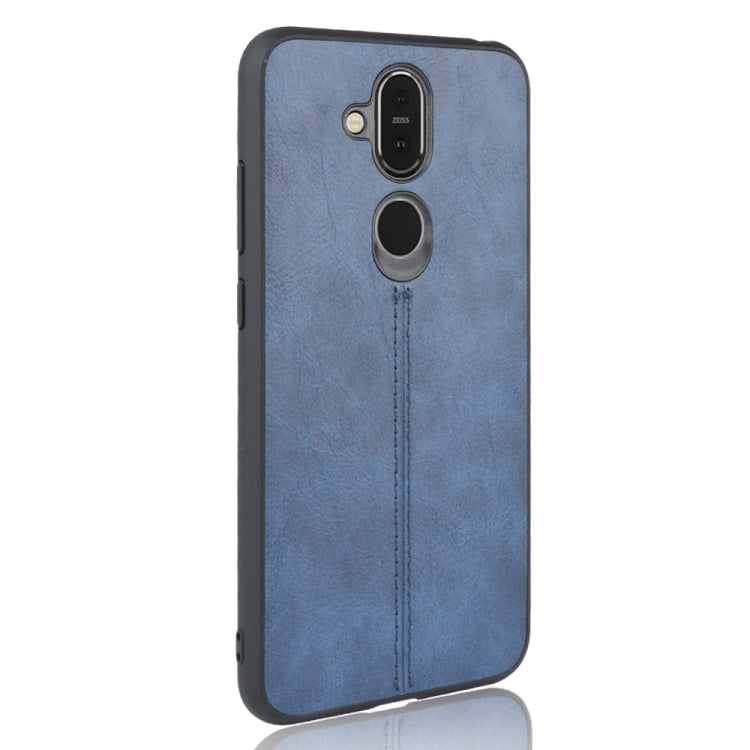 For Nokia 8.1/Nokia X7 Shockproof Sewing Cow Pattern Skin PC + PU + TPU Case