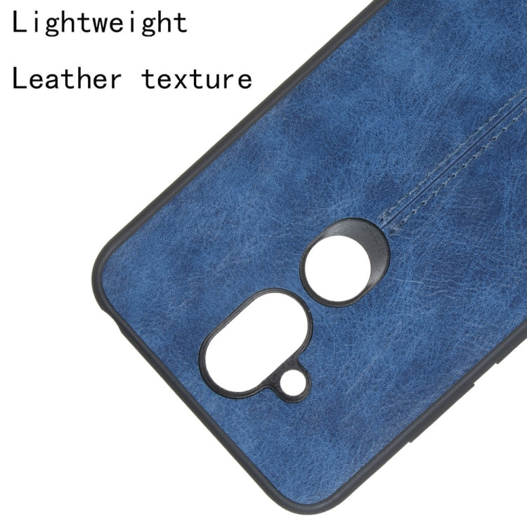 For Nokia 8.1/Nokia X7 Shockproof Sewing Cow Pattern Skin PC + PU + TPU Case