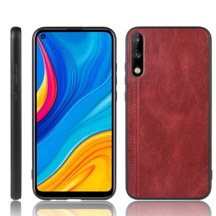 For Huawei Honor Play 3 Shockproof Sewing Cow Pattern Skin PC + PU + TPU Case