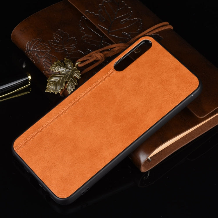 For Huawei Honor Play 3 Shockproof Sewing Cow Pattern Skin PC + PU + TPU Case