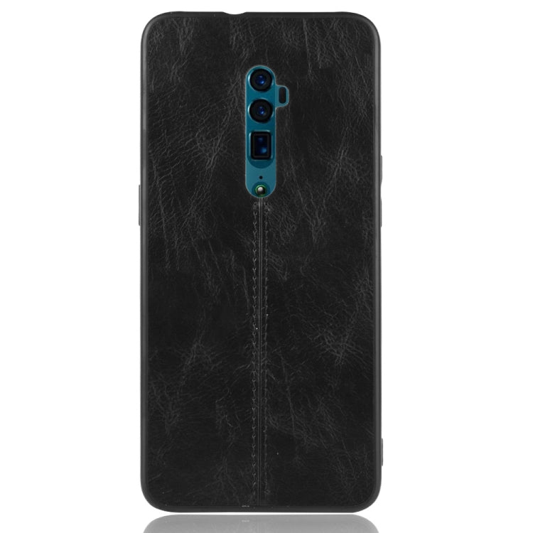 For Oppo Reno 10x zoom Shockproof Sewing Cow Pattern Skin PC + PU + TPU Case