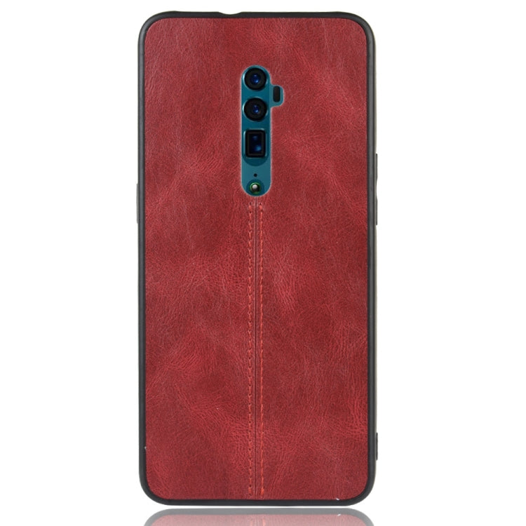 For Oppo Reno 10x zoom Shockproof Sewing Cow Pattern Skin PC + PU + TPU Case