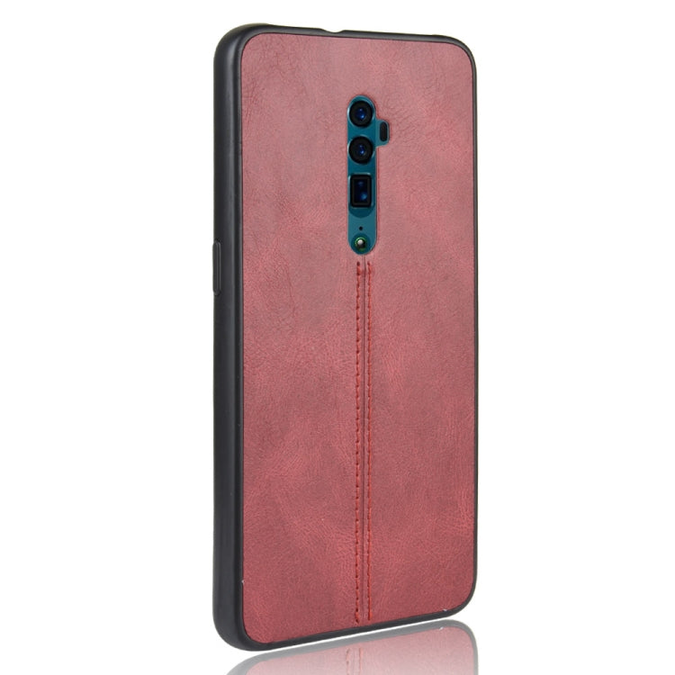 For Oppo Reno 10x zoom Shockproof Sewing Cow Pattern Skin PC + PU + TPU Case
