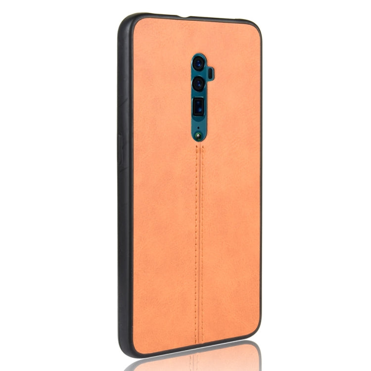 For Oppo Reno 10x zoom Shockproof Sewing Cow Pattern Skin PC + PU + TPU Case