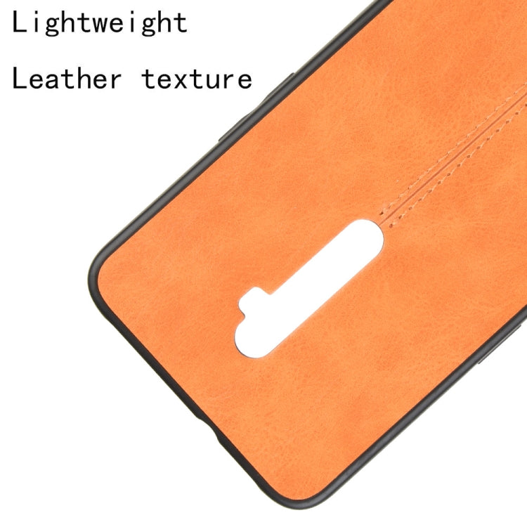 For Oppo Reno 10x zoom Shockproof Sewing Cow Pattern Skin PC + PU + TPU Case