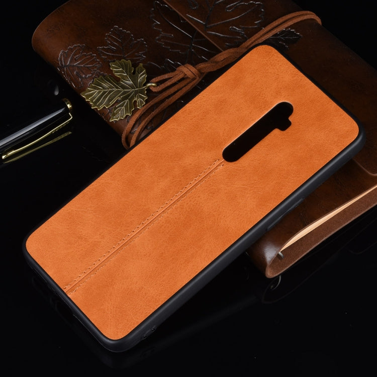 For Oppo Reno 10x zoom Shockproof Sewing Cow Pattern Skin PC + PU + TPU Case