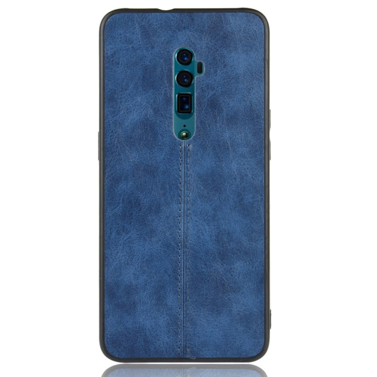 For Oppo Reno 10x zoom Shockproof Sewing Cow Pattern Skin PC + PU + TPU Case