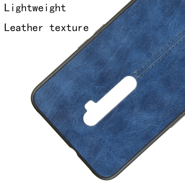 For Oppo Reno 10x zoom Shockproof Sewing Cow Pattern Skin PC + PU + TPU Case