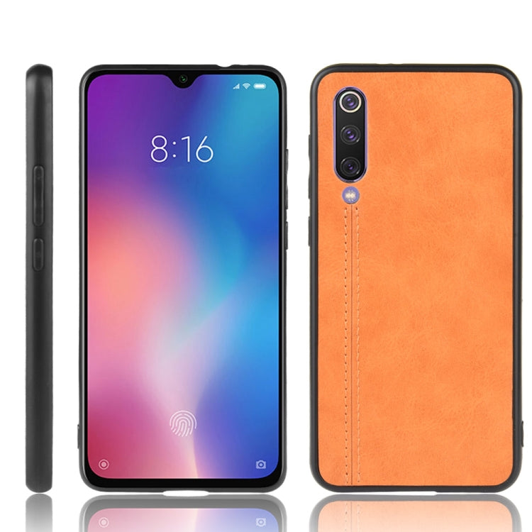 For Xiaomi Mi 9 SE Shockproof Sewing Cow Pattern Skin PC + PU + TPU Case