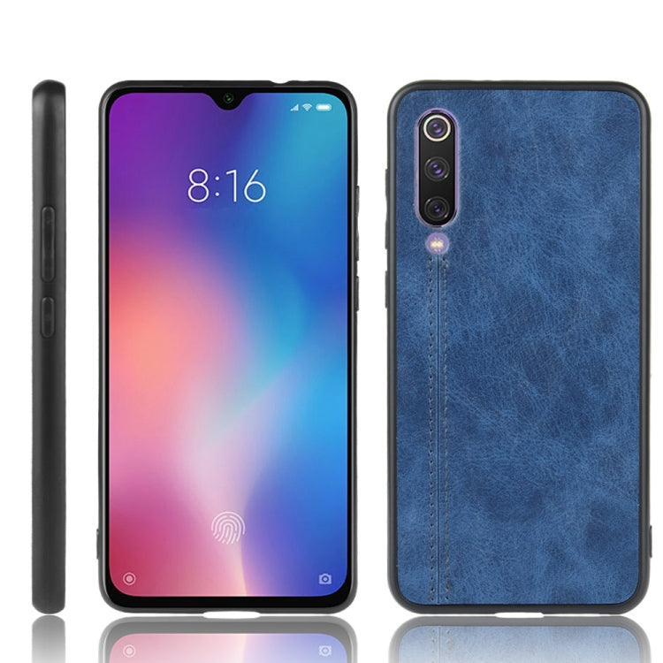 For Xiaomi Mi 9 SE Shockproof Sewing Cow Pattern Skin PC + PU + TPU Case