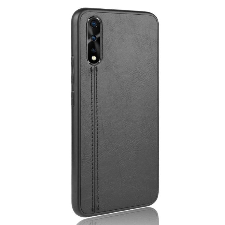 For Vivo S1/iQOO Neo/Y7s Shockproof Sewing Cow Pattern Skin PC + PU + TPU Case