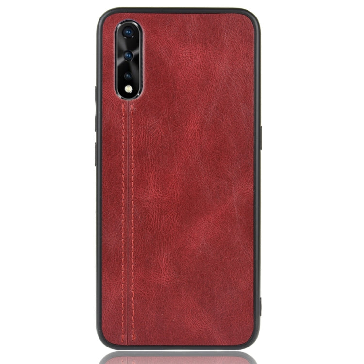 For Vivo S1/iQOO Neo/Y7s Shockproof Sewing Cow Pattern Skin PC + PU + TPU Case