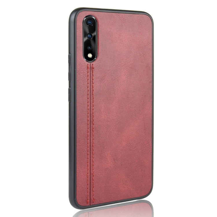 For Vivo S1/iQOO Neo/Y7s Shockproof Sewing Cow Pattern Skin PC + PU + TPU Case