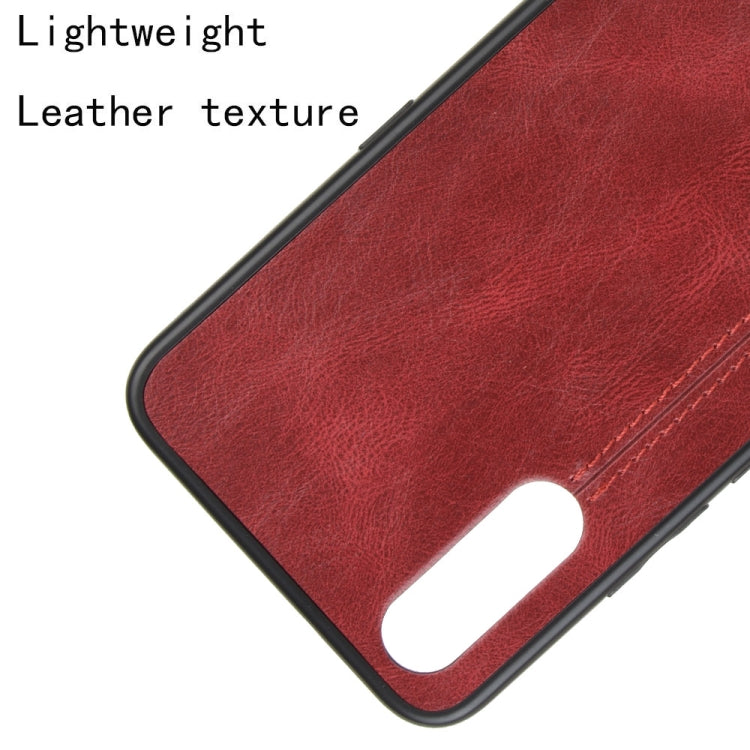 For Vivo S1/iQOO Neo/Y7s Shockproof Sewing Cow Pattern Skin PC + PU + TPU Case