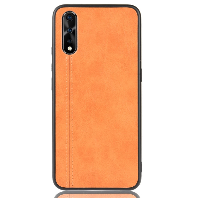 For Vivo S1/iQOO Neo/Y7s Shockproof Sewing Cow Pattern Skin PC + PU + TPU Case