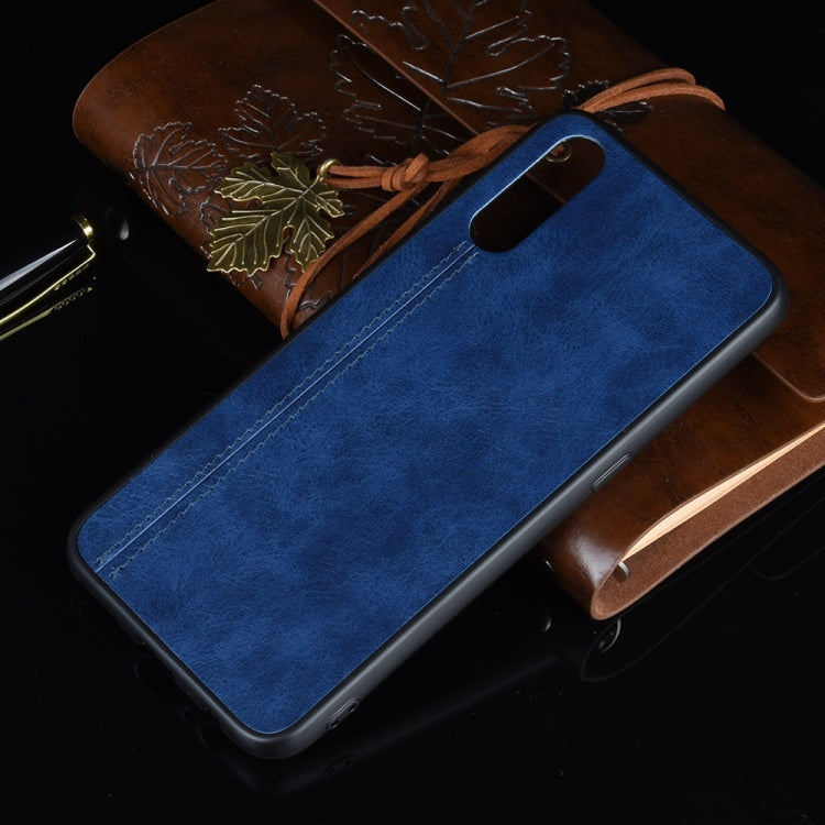 For Vivo S1/iQOO Neo/Y7s Shockproof Sewing Cow Pattern Skin PC + PU + TPU Case