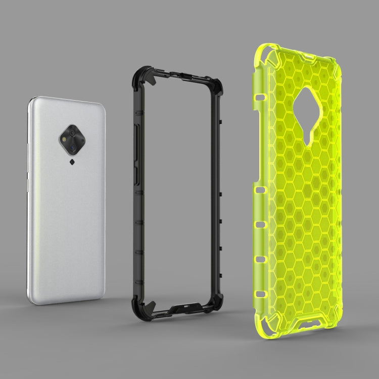 For Vivo S5  Shockproof Honeycomb PC + TPU Case