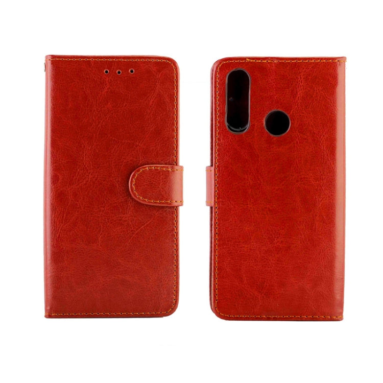 For LG W30 Crazy Horse Texture Leather Horizontal Flip Protective Case with Holder & Card Slots & Wallet & Photo Frame