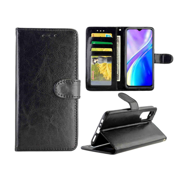For OPPO Realme XT/X2 Crazy Horse Texture Leather Horizontal Flip Protective Case with Holder & Card Slots & Wallet & Photo Frame