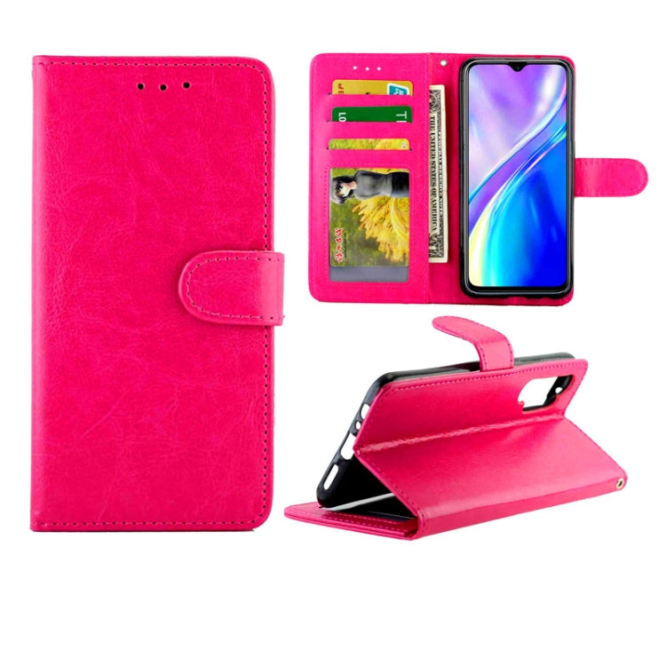 For OPPO Realme XT/X2 Crazy Horse Texture Leather Horizontal Flip Protective Case with Holder & Card Slots & Wallet & Photo Frame