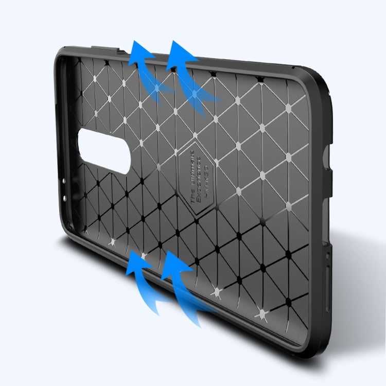 For Xiaomi Redmi K30 5G Carbon Fiber Texture Shockproof TPU Case(Black)