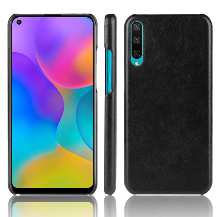 For Huawei Enjoy 10 Shockproof Litchi Texture PC + PU Case