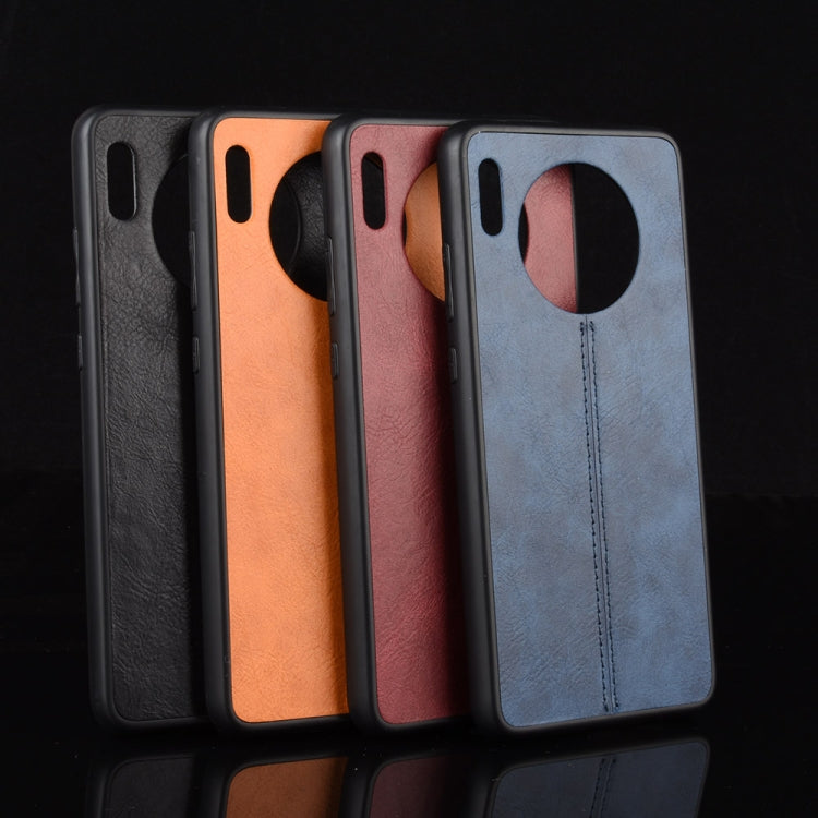 For Huawei Mate 30 Shockproof Sewing Cow Pattern Skin PC + PU + TPU Case