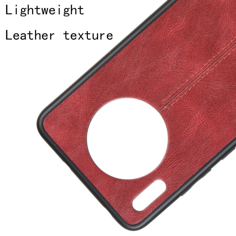 For Huawei Mate 30 Shockproof Sewing Cow Pattern Skin PC + PU + TPU Case