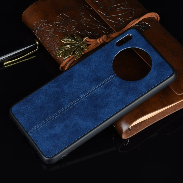 For Huawei Mate 30 Shockproof Sewing Cow Pattern Skin PC + PU + TPU Case