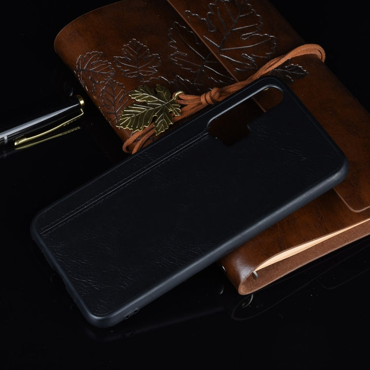 For Huawei Honor 20 Pro Shockproof Sewing Cow Pattern Skin PC + PU + TPU Case