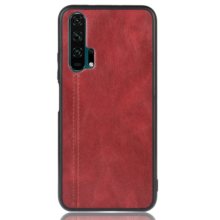 For Huawei Honor 20 Pro Shockproof Sewing Cow Pattern Skin PC + PU + TPU Case