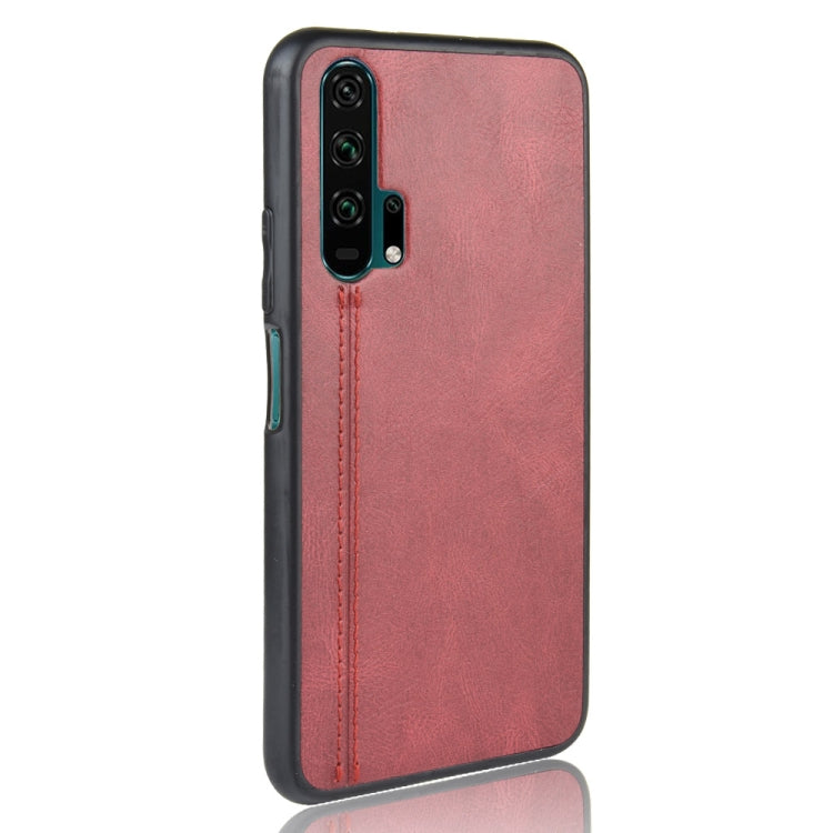 For Huawei Honor 20 Pro Shockproof Sewing Cow Pattern Skin PC + PU + TPU Case