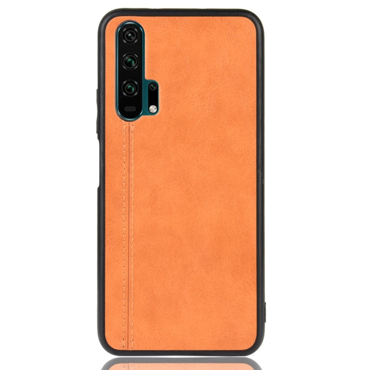 For Huawei Honor 20 Pro Shockproof Sewing Cow Pattern Skin PC + PU + TPU Case
