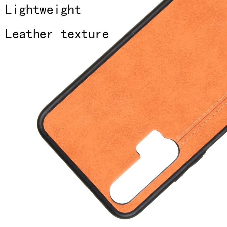 For Huawei Honor 20 Pro Shockproof Sewing Cow Pattern Skin PC + PU + TPU Case