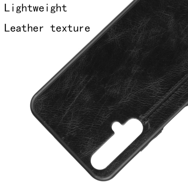 For Huawei Honor 20 Shockproof Sewing Cow Pattern Skin PC + PU + TPU Case