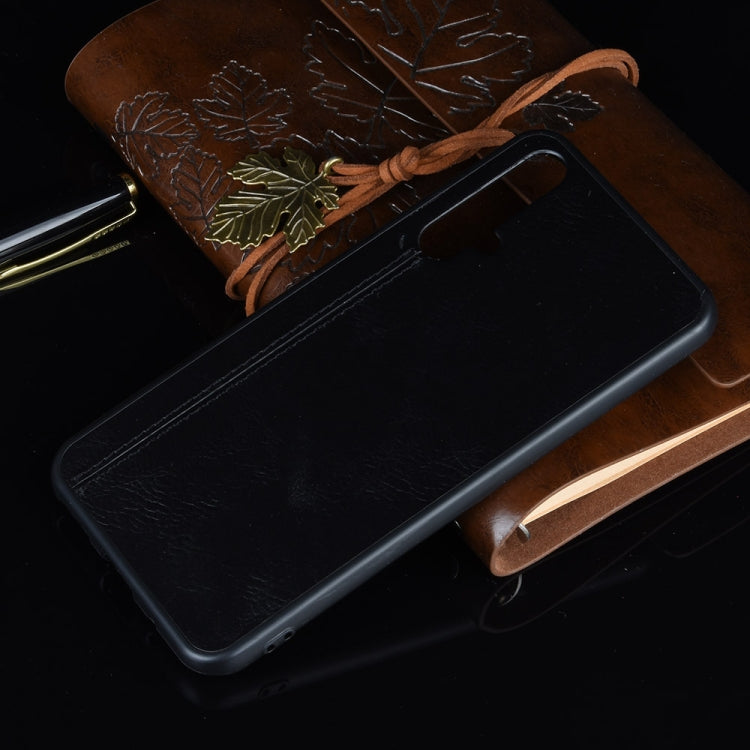 For Huawei Honor 20 Shockproof Sewing Cow Pattern Skin PC + PU + TPU Case