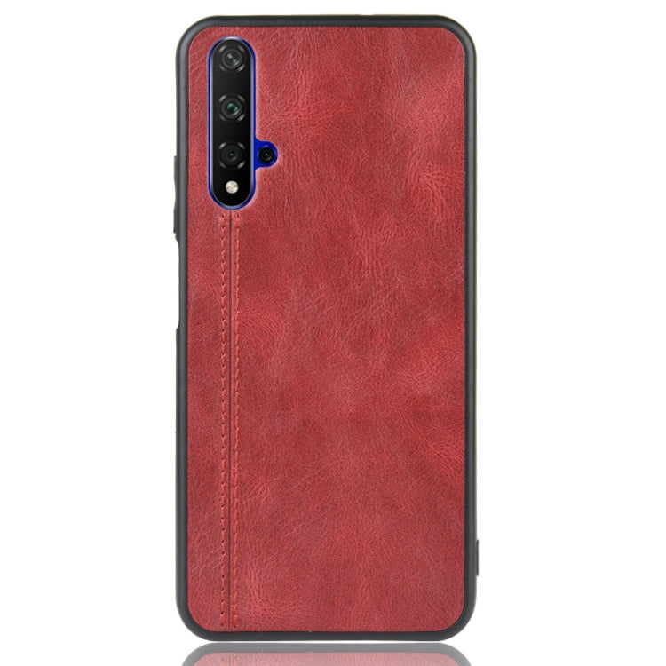 For Huawei Honor 20 Shockproof Sewing Cow Pattern Skin PC + PU + TPU Case