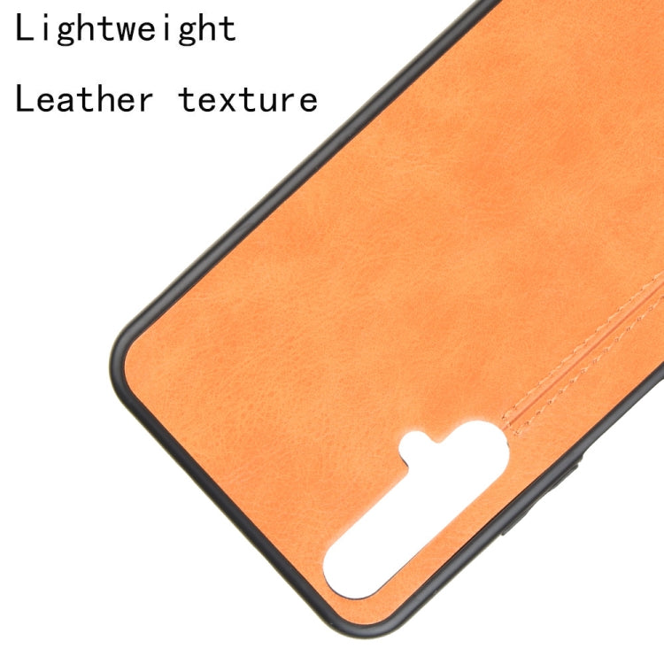 For Huawei Honor 20 Shockproof Sewing Cow Pattern Skin PC + PU + TPU Case