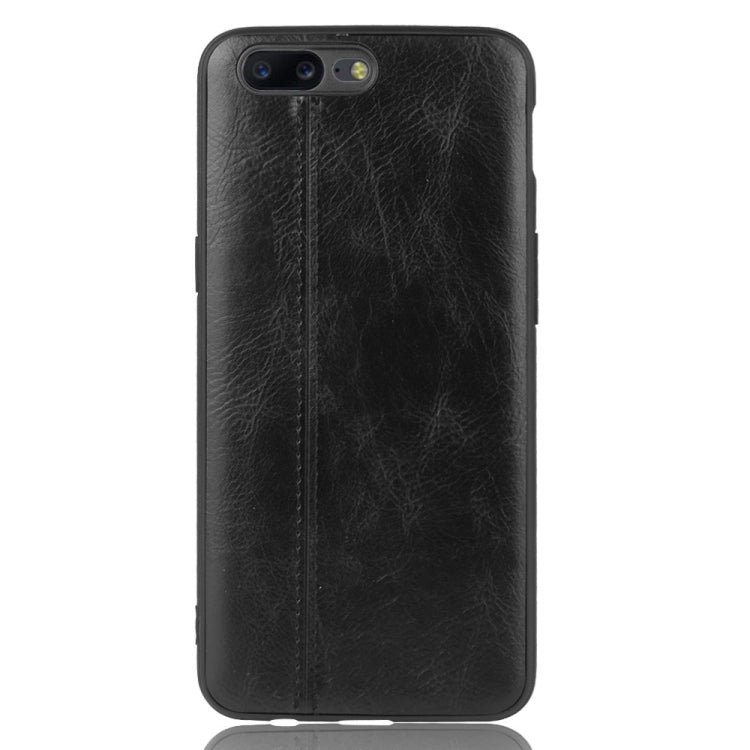 For OnePlus 5 Shockproof Sewing Cow Pattern Skin PC + PU + TPU Case