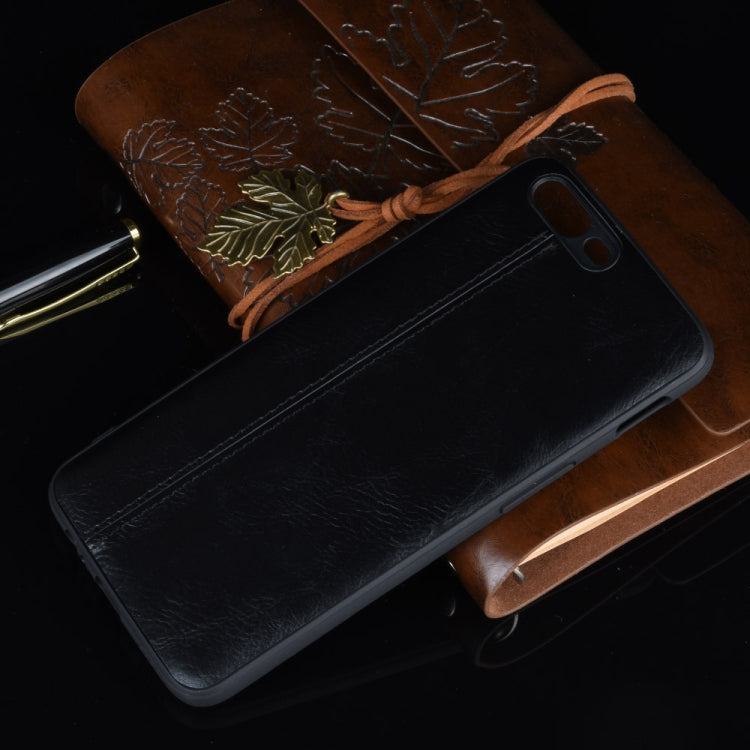 For OnePlus 5 Shockproof Sewing Cow Pattern Skin PC + PU + TPU Case