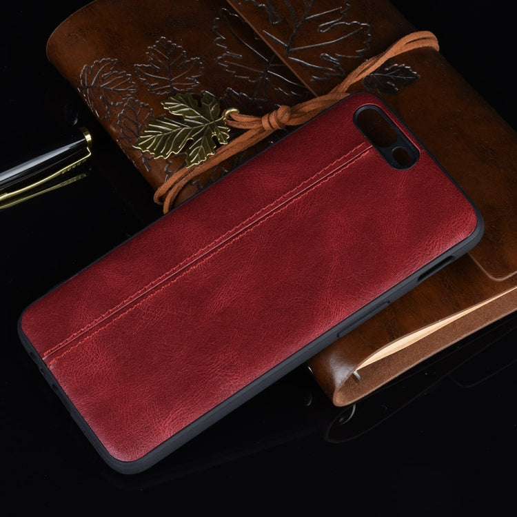 For OnePlus 5 Shockproof Sewing Cow Pattern Skin PC + PU + TPU Case