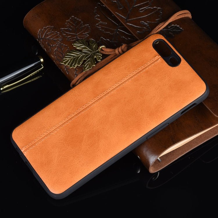 For OnePlus 5 Shockproof Sewing Cow Pattern Skin PC + PU + TPU Case