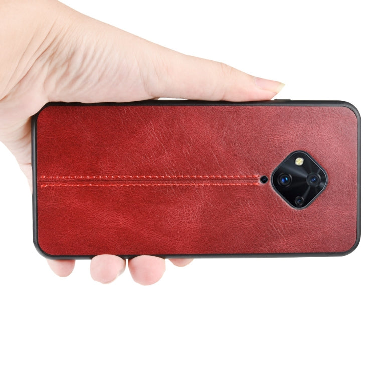 For Vivo Y9s/V17 Shockproof Sewing Cow Pattern Skin PC + PU + TPU Case