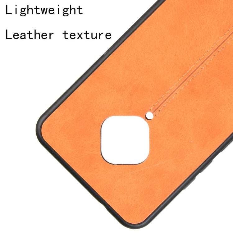 For Vivo Y9s/V17 Shockproof Sewing Cow Pattern Skin PC + PU + TPU Case