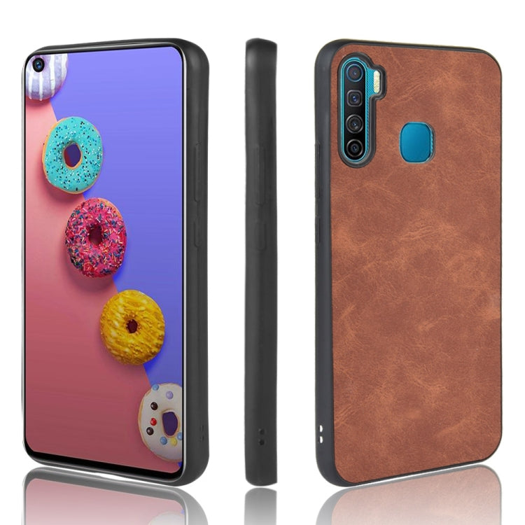 For Infinix S5 / S5 Lite / X652 Shockproof Sheep Skin PC + PU + TPU Case
