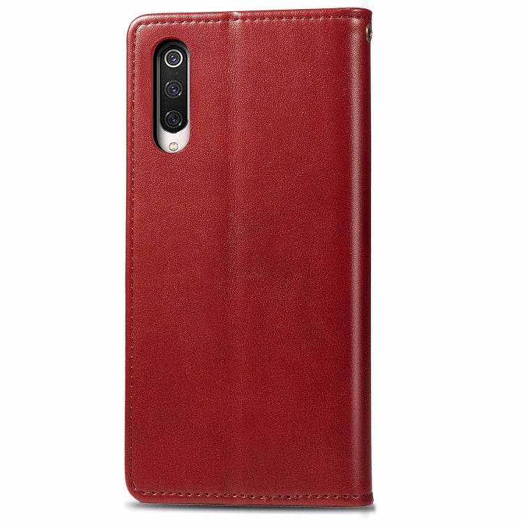 For Xiaomi Mi 9 Pro / 5G Retro Solid Color Leather Buckle Mobile Phone Protection Leather Case with Photo Frame & Card Slot & Wallet & Bracket Function